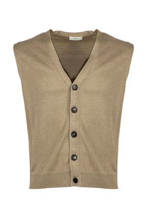 Lightweight beige linen waistcoat MAURO GRIFONI | G9AB0007ABU06G